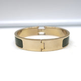 Hermes Clic H PM Bracelet Forest Green Enamel & Gold