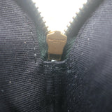 Saint Laurent Becky Quilted Double Zip Pouch Dark Green Leather Crossbody Bag