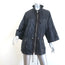 Tory Burch Ronnie 3/4 Sleeve Rain Jacket Black Nylon Size Medium