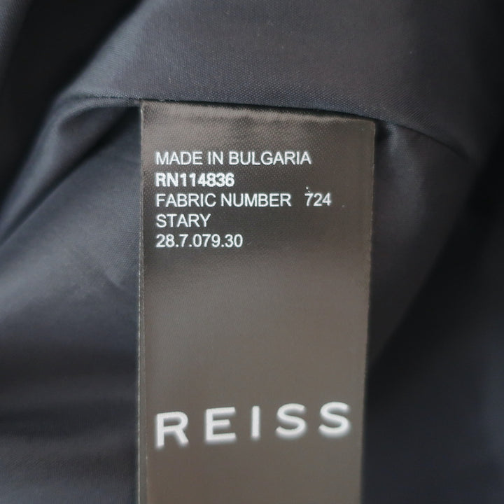 Reiss Ruffle Hem Skirt Navy Size 8