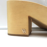 Veronica Beard Hannalee Clog Sandals Blue Suede Size 9 Platform Slip-On Heels