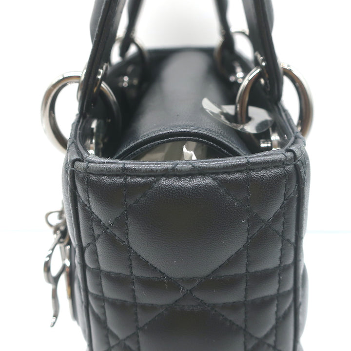 Christian Dior Small Lady Dior My ABCDior Bag Black Cannage Leather Crossbody