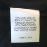 Tory Burch Ronnie 3/4 Sleeve Rain Jacket Black Nylon Size Medium