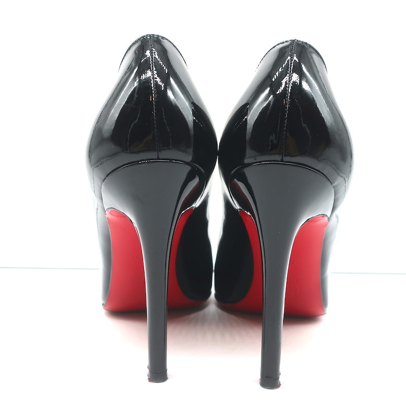 Christian Louboutin, Shoes, Classic Christian Louboutin Pigalle Size 38  In Black Patent Leather Brand New