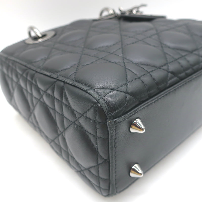Christian Dior Small Lady Dior My ABCDior Bag Black Cannage Leather Crossbody