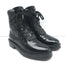 Saint Laurent William Double-Laced Combat Boots Black Leather Size 37