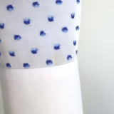 Marc Jacobs Sequined Collar Shirt White Polka Dot Size 6 Long Sleeve Top