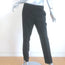 Armani Collezioni Trousers Black Stretch Virgin Wool Size 6 Straight Leg Pants