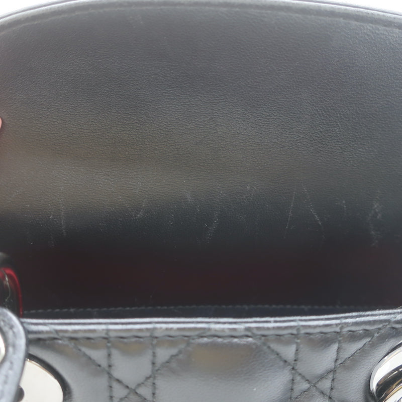Christian Dior Small Lady Dior My ABCDior Bag Black Cannage Leather Crossbody