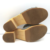 Veronica Beard Hannalee Clog Sandals Blue Suede Size 9 Platform Slip-On Heels