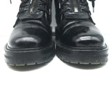 Saint Laurent William Double-Laced Combat Boots Black Leather Size 37