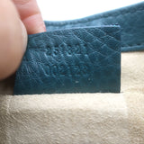 Gucci 1973 Small Chain-Strap Crossbody Bag Teal Pebbled Leather