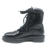 Saint Laurent William Double-Laced Combat Boots Black Leather Size 37