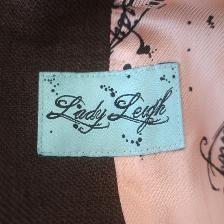 Paul Smith Lady Leigh Zip-Up Cropped Jacket Dark Brown Wool-Cashmere Size 42