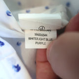 Marc Jacobs Sequined Collar Shirt White Polka Dot Size 6 Long Sleeve Top