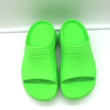Balenciaga x Crocs Pool Slide Sandals Neon Green Rubber Size 36 NEW