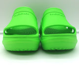 Balenciaga x Crocs Pool Slide Sandals Neon Green Rubber Size 36 NEW