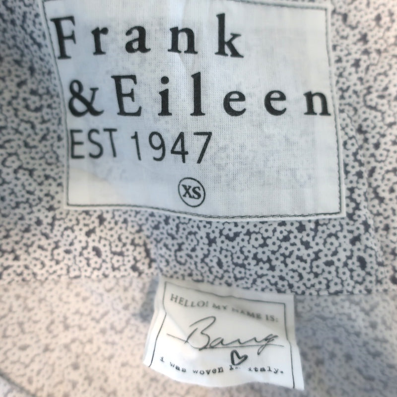 Frank &amp; Eileen Barry Shirt Ditsy Floral Print Crinkled Cotton Size Extra Small