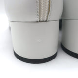 Chanel Bicolor Cap Toe T-Strap Bow Pumps White Leather & Black Velvet Size 38C