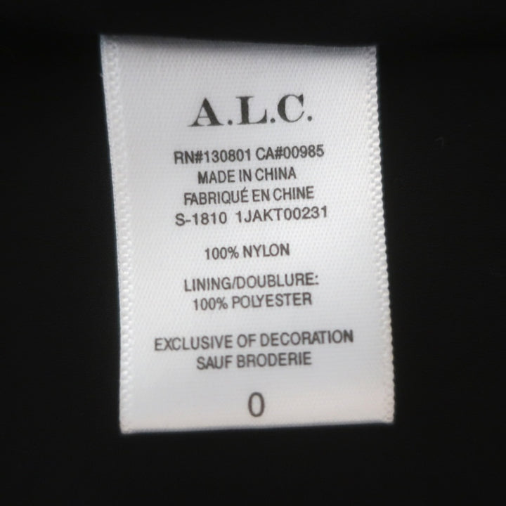 A.L.C. Quincy Sequin Blazer Black Size 0 Open-Front Jacket NEW