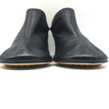 Bottega Veneta Dot Sock Mules Black Leather Size 38.5