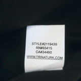 Trina Turk Crystal-Embellished Faux Wrap Mini Dress Black Size 2