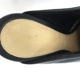 Bottega Veneta Dot Sock Mules Black Leather Size 38.5