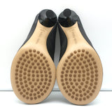 Bottega Veneta Dot Sock Mules Black Leather Size 38.5