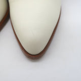 Gabriela Hearst Ava Ankle Boots Cream Leather Size 36.5