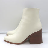 Gabriela Hearst Ava Ankle Boots Cream Leather Size 36.5