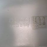 Gucci Screener Distressed Low Top Sneakers Off-White Leather Size 38