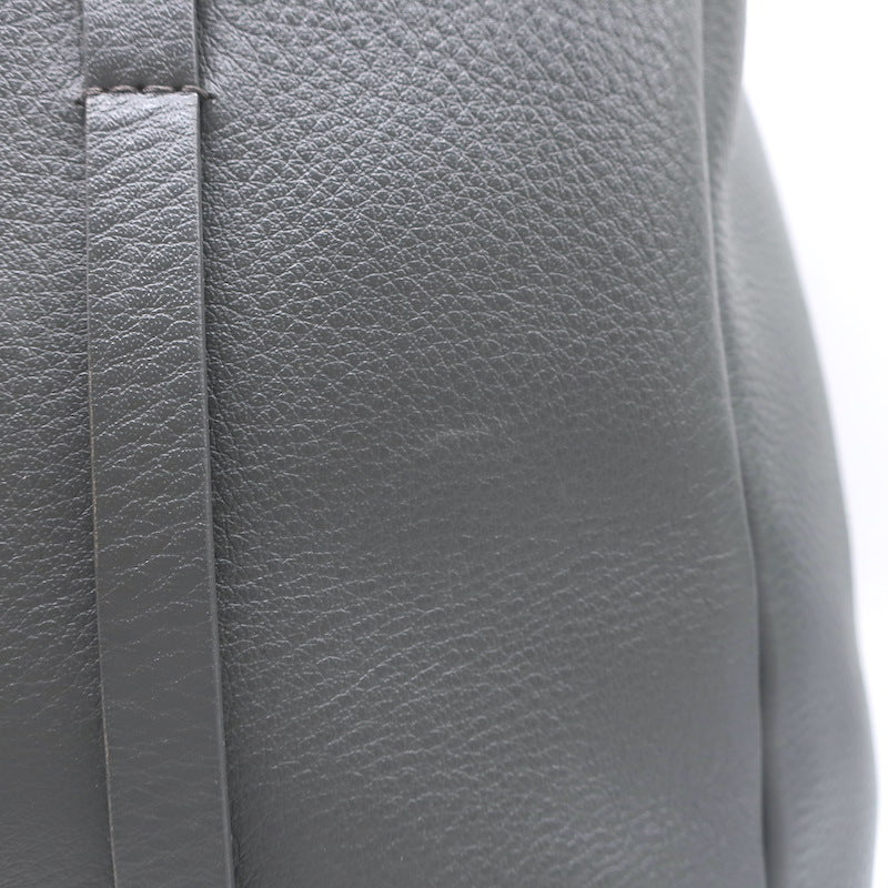 Balenciaga Small Everyday Tote Gray &amp; Blue Grained Leather Shoulder Bag