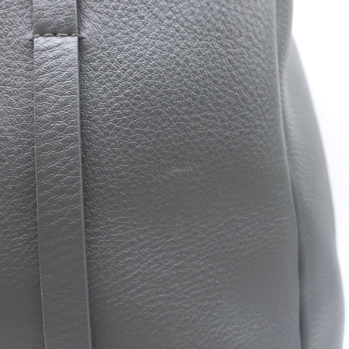 Balenciaga Small Everyday Tote Gray &amp; Blue Grained Leather Shoulder Bag