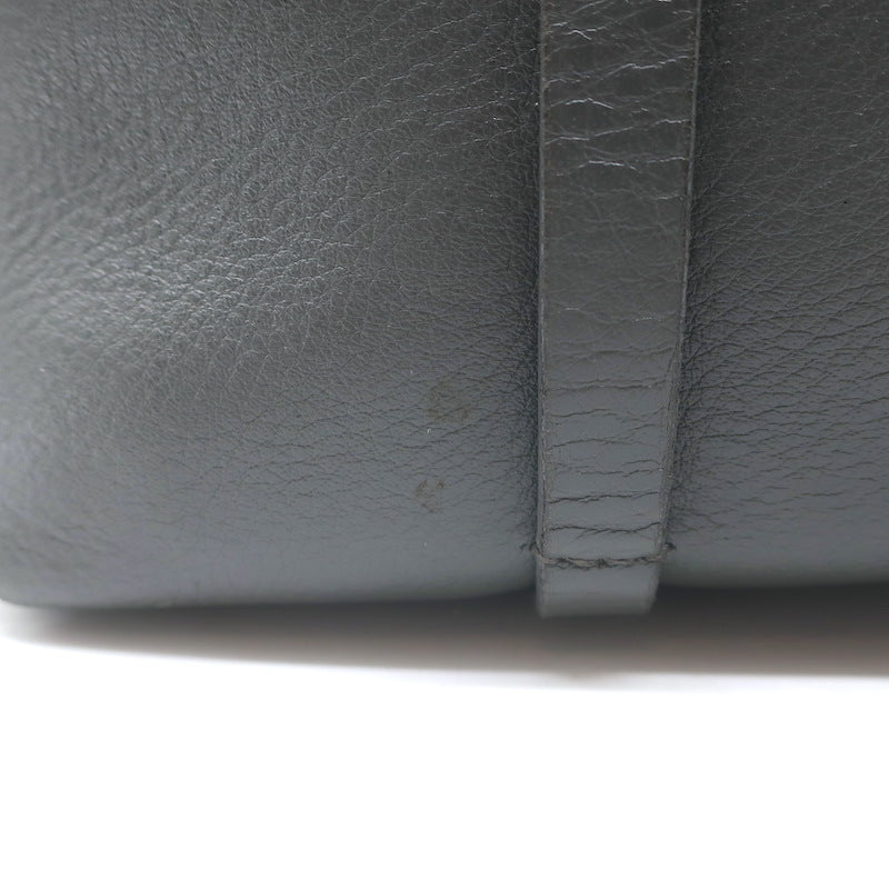 Balenciaga Small Everyday Tote Gray &amp; Blue Grained Leather Shoulder Bag