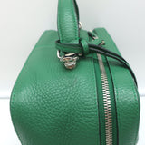 Mark Cross Laura Camera Bag Green Pebbled Leather Crossbody
