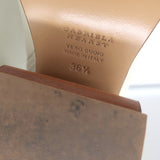 Gabriela Hearst Ava Ankle Boots Cream Leather Size 36.5