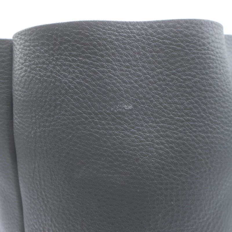 Balenciaga Small Everyday Tote Gray &amp; Blue Grained Leather Shoulder Bag
