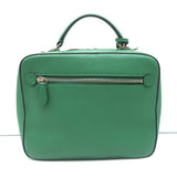 Mark Cross Laura Camera Bag Green Pebbled Leather Crossbody