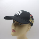 Gucci x MLB NY Yankees Butterfly Embroidered Baseball Cap Black Size 57-61