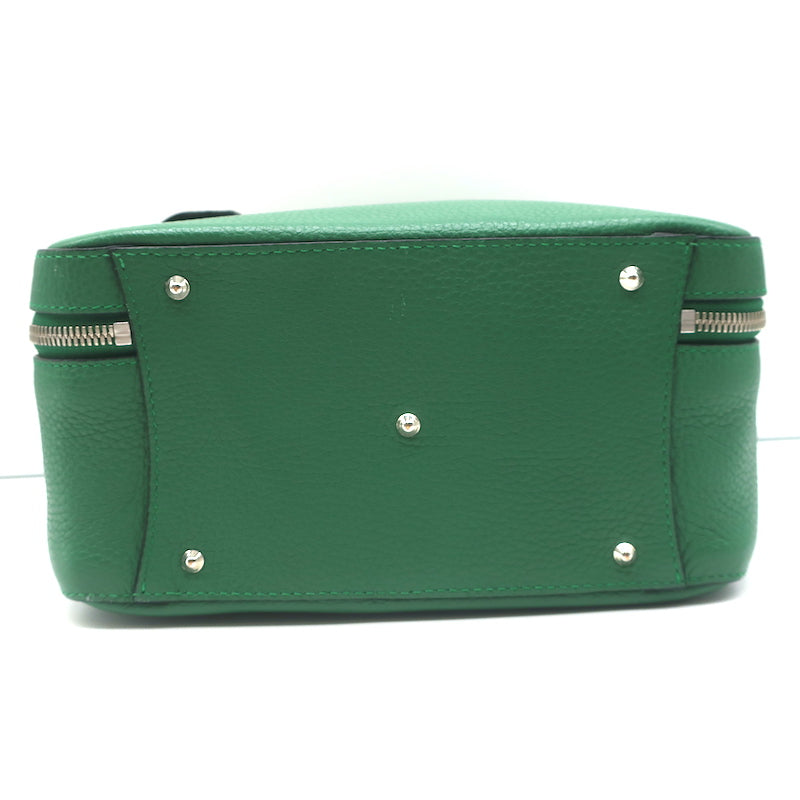 Mark Cross Laura Camera Bag Green Pebbled Leather Crossbody – Celebrity  Owned