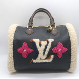 Louis Vuitton Monogram Teddy Speedy Bandouliere 30 Bag Black Leather