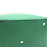 Mark Cross Laura Camera Bag Green Pebbled Leather Crossbody