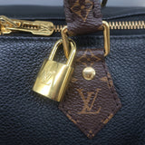 Louis Vuitton Monogram Teddy Speedy Bandouliere 30 Bag Black Leather
