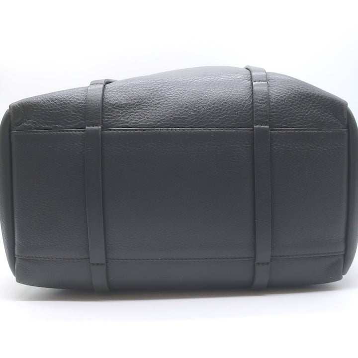 Balenciaga Small Everyday Tote Gray &amp; Blue Grained Leather Shoulder Bag