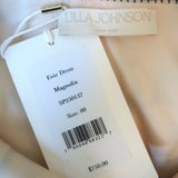 Ulla Johnson Evie Cross-Back Maxi Dress Magnolia Floral Print Satin Size 00 NEW