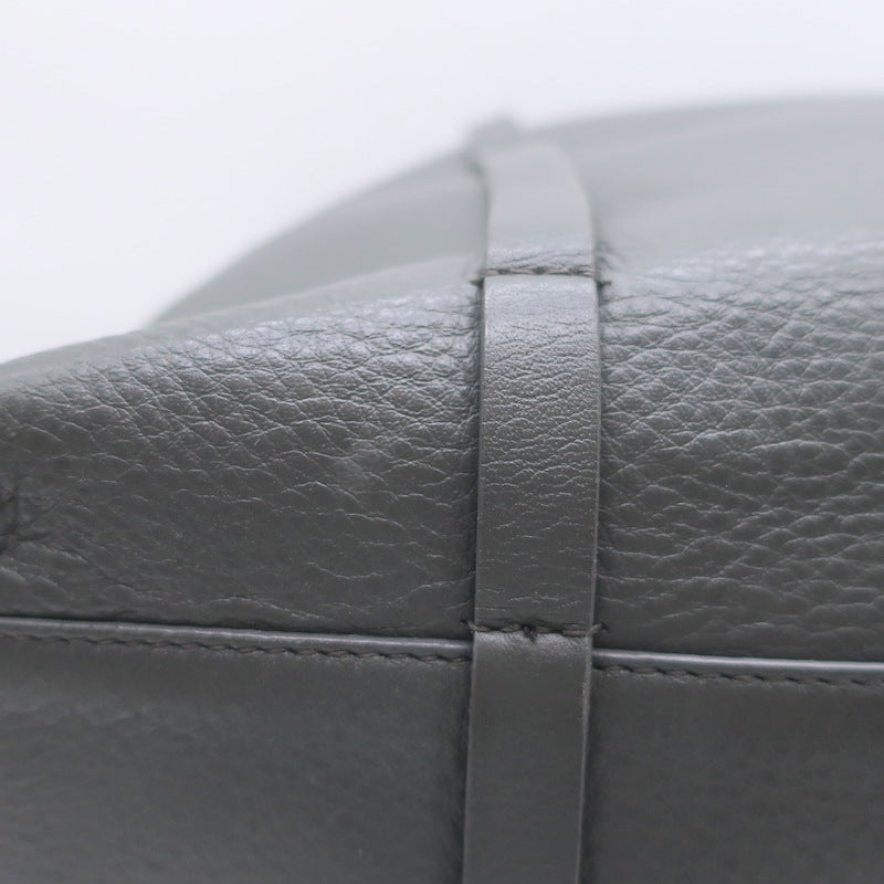 Balenciaga Small Everyday Tote Gray &amp; Blue Grained Leather Shoulder Bag