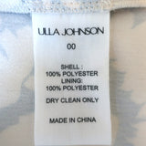 Ulla Johnson Evie Cross-Back Maxi Dress Magnolia Floral Print Satin Size 00 NEW