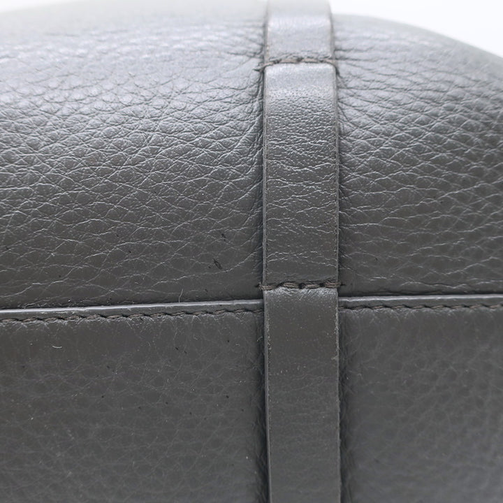 Balenciaga Small Everyday Tote Gray &amp; Blue Grained Leather Shoulder Bag