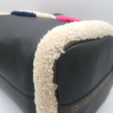 Louis Vuitton Monogram Teddy Speedy Bandouliere 30 Bag Black Leather