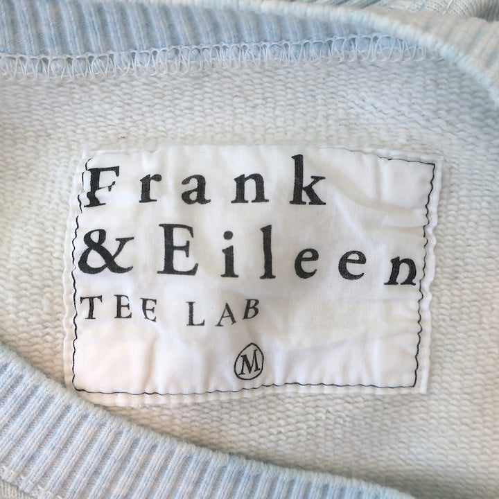 Frank &amp; Eileen Ribbed Pullover Sweatshirt Archie Blue Melange Size Medium